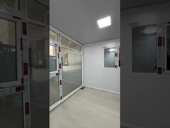 প্রসারিত কনটেইনার হাউস ডিজাইন 18 মিমি মেঝে বাঁশের প্লাইউড গ্রাউন্ড ফ্রেম দুই কক্ষের জন্য