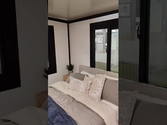 দ্রুত সমাবেশ প্রিফ্যাব ক্ষুদ্র প্রসারিত কনটেইনার হোমস তরঙ্গযুক্ত ধাতব ছাদ