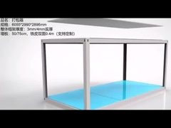 ওয়াটারপ্রুফ মডুলার ভাঁজ কারভেন কনটেইনার হাউস হোমস