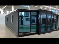 OEM ফ্ল্যাটপ্যাক ভাঁজযোগ্য রূপান্তরিত শিপিং কনটেইনার হাউস 40ft