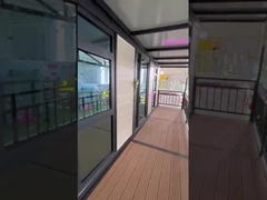 কাস্টমাইজযোগ্য অভ্যন্তর নকশা 40 ফুট প্রসারিত কনটেইনার দুই কক্ষের বাড়ি 20-30 বছর স্থায়িত্ব