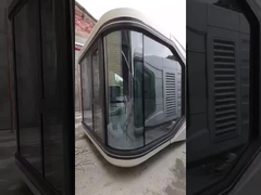 অগ্নিরোধী ক্যাপসুল প্রিফ্যাব্রিকেটেড গ্ল্যাম্পিং পডস হোম 29.6m2