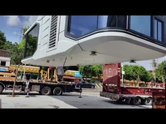 8.5 মিটার স্পেস ক্যাপসুল হাউস প্রিফ্যাব্রিকেটেড পড হোমস বায়ু প্রতিরোধের