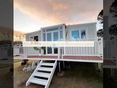 সিই / ইউএল বৈদ্যুতিক সিস্টেমের সাথে 20 ফুট / 40 ফুট প্রিফ্যাব ফোল্ডিং হাউস