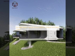 পোর্টেবল স্পেস ক্যাপসুল হাউস ৩৪৬০ মিমি প্রশস্ত ৮ টন ইস্পাত ফ্রেম