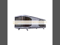 8 টন স্পেস ক্যাপসুল হাউস উইথ ব্রোকেন ব্রিজ অ্যালুমিনিয়াম উইন্ডো