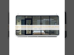 স্লাইডিং ফোল্ডেবল আপেল কেবিন ক্যাপসুল হাউস ২০㎡ স্মার্ট লক সহ