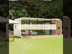 বহুমুখী অ্যালুমিনিয়াম খাদ সহ অ্যাপল ক্যাপসুল হাউসে ওয়াইফাই সংযোগ এবং এয়ার কন্ডিশনার সিস্টেম