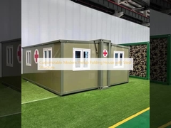 ইস্পাত কাঠামোর সাথে কাস্টমাইজযোগ্য আধুনিক প্রিফ্যাব ভাঁজযোগ্য ঘর