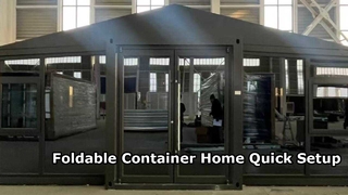 ভাঁজযোগ্য 20 ফুট কন্টেইনার হোম দ্রুত সেটআপ