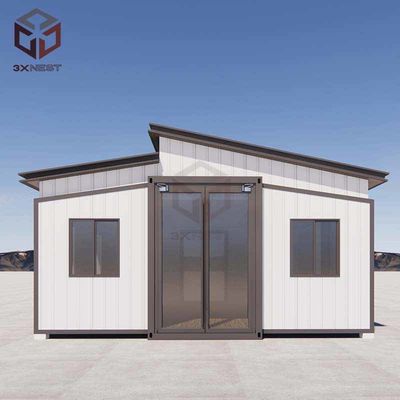 কেনা 73sqm ফ্ল্যাট প্যাক ভাঁজ ঘর কনটেইনার প্রসারিত পোর্টেবল হোম online manufacture