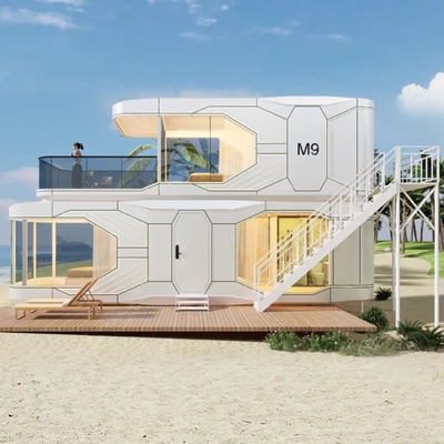 কেনা সৌর প্যানেল এবং এলইডি আলো সহ ৮ টন স্পেস ক্যাপসুল হাউস online manufacture