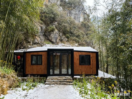 কেনা 20ft Foldable Container House with Hot Dip Galvanized Frame Thermal Break Aluminum Windows and Dry Wet Separated Bathroom অনলাইনে উৎপাদন