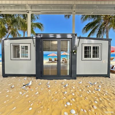 কেনা Expandable double wing 20 Foot container house featuring 50mm/75mm Sandwich Panel and 2 KN/m2 Floor Permitted Loading অনলাইনে উৎপাদন