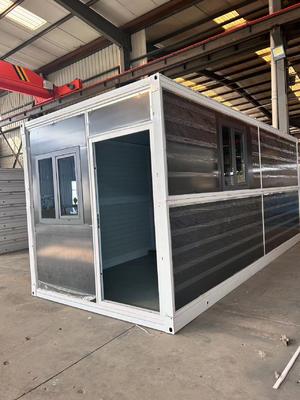 কেনা Permanent Flat Pack Folding House Eco-Friendly and Structured Surface with Electrostatic Spraying White অনলাইনে উৎপাদন