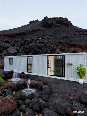 কেনা 40ft Expandable Container Home with 72 Square Meters Living Space Fireproof Cement Fiber Floor and Fully Galvanized Side Frame অনলাইনে উৎপাদন