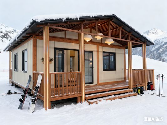 কেনা Expandable Container House with Gable Roof 5.5 Tons Net Weight and L5700*W6660*H2650mm Size Prefabricated Tiny Home অনলাইনে উৎপাদন