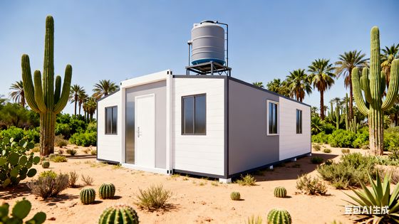 কেনা 30 ফুট মডেল প্রিফ্যাব ভাঁজ ঘর 3.75 টন মোট নেট ওজন এবং 75 মিমি ইপিএস ওয়ালবোর্ড বেধ অনলাইনে উৎপাদন