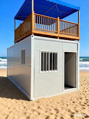 কেনা 2 Bedroom Flat Pack Folding House with 0.5KN/㎡ Wind Resistant and Level 8 Seismic Performance অনলাইনে উৎপাদন