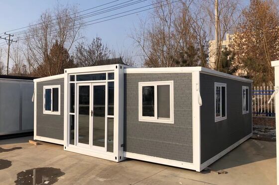 কেনা Foldable 20ft Container with Galvanized Light Steel Frame 1,172 Cubic Feet Capacity and Wet-Dry Separation Bathroom Ideal for Prefab Tiny Homes অনলাইনে উৎপাদন