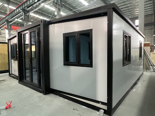 কেনা Foldable 20ft Container with Expandable Size L5900 W6300 H2480 Optional Bedroom Door and Transportable Design অনলাইনে উৎপাদন