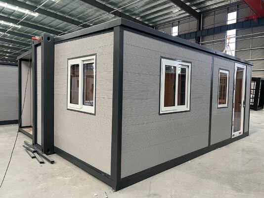 কেনা Modern 27.5 Square Meters Prefab Folding House with Grade 8 Earthquake Resistance and Fully Galvanized Side Frame অনলাইনে উৎপাদন