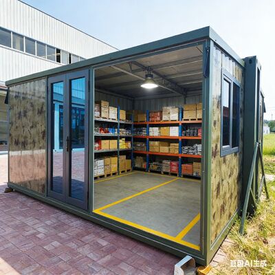 কেনা Fully Galvanized Side Frame Prefab Folding House with Grade 8 Earthquake Resistance and Wet-Dry Separation Bathroom অনলাইনে উৎপাদন