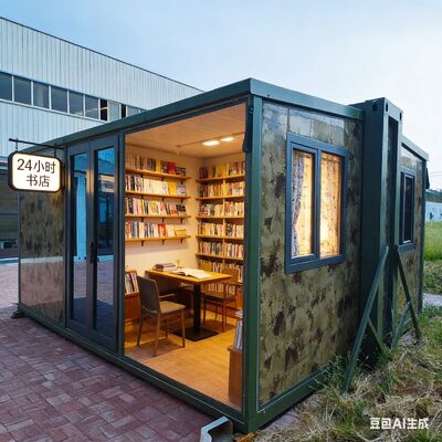 কেনা Prefab Folding House with 27.5 Square Meters Floor Area, Grade 8 Earthquake Resistance, and Fully Galvanized Side Frame অনলাইনে উৎপাদন