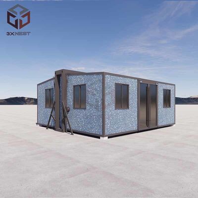 কেনা Fully Galvanized Side Frame Prefab Folding House with Grade 8 Earthquake Resistance and 27.5 Square Meters Floor Area অনলাইনে উৎপাদন