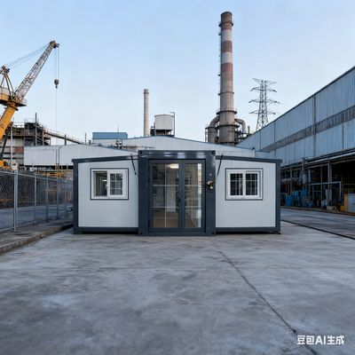 ভাঁজযোগ্য ২০ ফুট কন্টেইনার, যার মধ্যে আছে ৫০-৭৫ মিমি ই পি এস স্যান্ডউইচ প্যানেল, ৩৭ বর্গ মিটার মেঝে এলাকা এবং সহজে দ্রুত স্থাপনযোগ্য