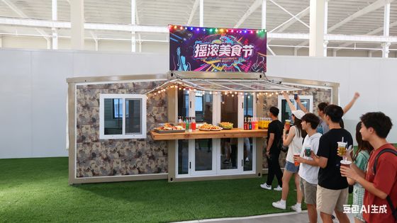 ইস্পাত একক দরজার ভাঁজযোগ্য ২০ ফুট কন্টেইনার, ভেজা-শুকনো পৃথক বাথরুম এবং স্ট্যান্ডার্ড বৈদ্যুতিক বিতরণ ব্যবস্থা সহ