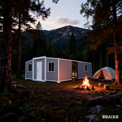 সম্পূর্ণ গ্যালভানাইজড সাইড ফ্রেম এবং দ্রুত সমাবেশ সহ 56 বর্গ মিটার প্রিফ্যাব ভাঁজ ঘর ভাঁজ কন্টেইনার ঘর