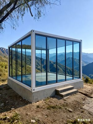 কাস্টমাইজড পাইপলাইন 20 ফুট ফ্ল্যাট প্যাক ভাঁজ ঘর সঙ্গে ছাদ লাইভ রাস্তা 0.5KN / মি 2 এবং ভূমিকম্প কর্মক্ষমতা স্তর 8