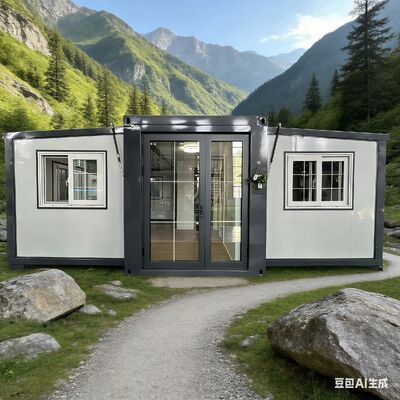 L5900*W2200*2480 মিমি ভাঁজ আকারের, 28,000 কেজি লোড ক্ষমতা এবং কাস্টমাইজযোগ্য উইন্ডোজ এবং বিন্যাস সহ ভাঁজযোগ্য 20 ফুটের কনটেইনার