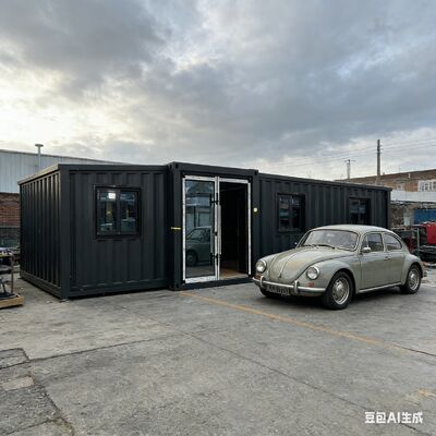 তাপীয় এবং শব্দ নিরোধক ভাঁজযোগ্য 20 ফুট কন্টেইনার, অ্যাপার্টমেন্ট হোটেল হোম অফিসের জন্য কাস্টমাইজযোগ্য বিন্যাস সহ