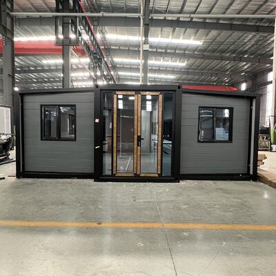 স্তর 8 সিসমিক পারফরম্যান্স এবং ভাঁজ আকারের সাথে 20 ফুট ভাঁজযোগ্য কন্টেইনার L5900 W2200 H2480mm সম্পূর্ণভাবে গ্যালভানাইজড সাইড ফ্রেম বৈশিষ্ট্যযুক্ত